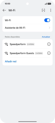 Pulsa la red wifi deseada.