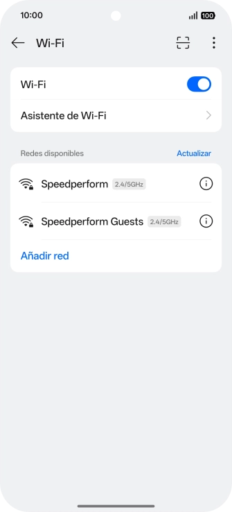 Pulsa la red wifi deseada.
