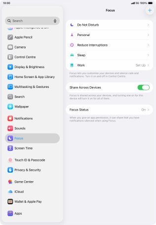 Press Do Not Disturb.