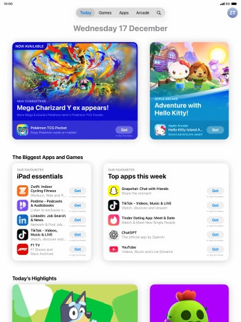 Press the search icon.