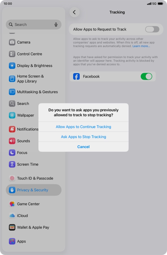 If you turn off the function, press the required setting. If you turn off the function, press the required setting.