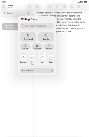Press Describe your change and write in your own words how you would like the text to be rewritten. Follow the instructions on the screen to use the function. Press Describe your change and write in your own words how you would like the text to be rewritten. Follow the instructions on the screen to use the function.