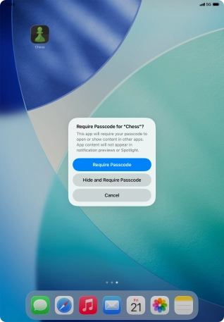 Press Require Passcode.