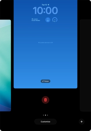 Press the delete icon. Press the delete icon.