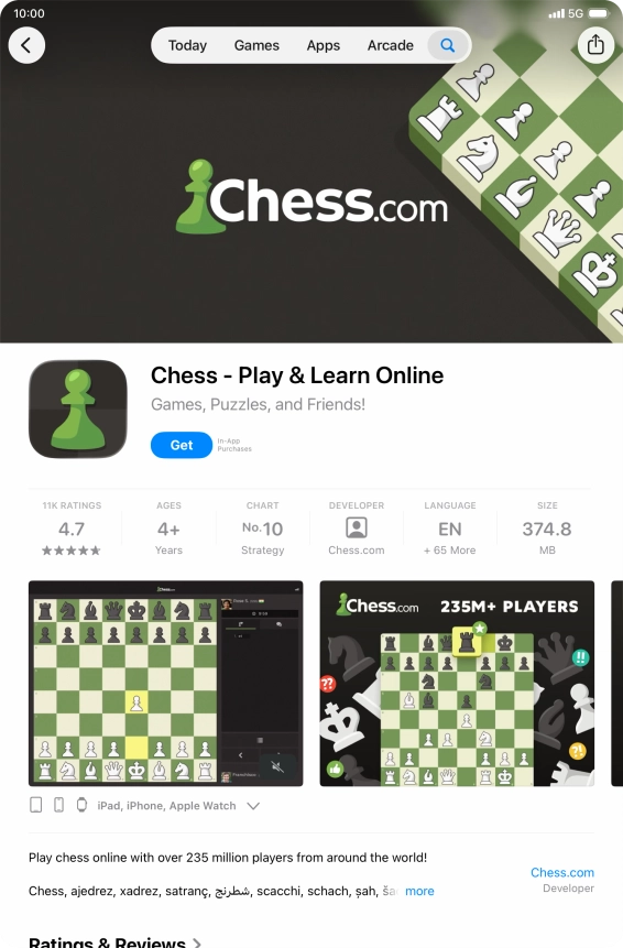 Press Get and follow the instructions on the screen to install the app. Press Get and follow the instructions on the screen to install the app.
