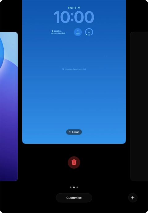 Press the delete icon.