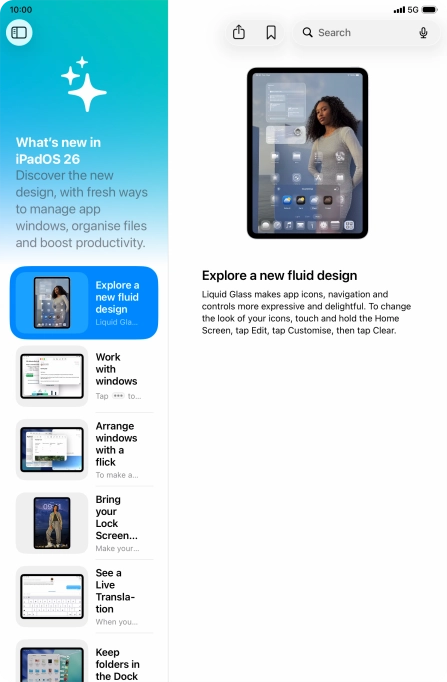 Slide your finger upwards starting from the bottom of the screen to return to the home screen.