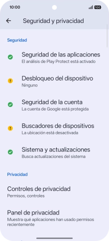Pulsa Controles de privacidad.