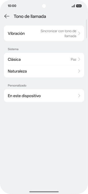 Pulsa la categoría deseada.