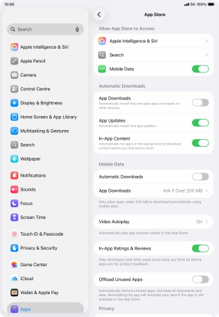Press the indicator next to Press the indicator next to