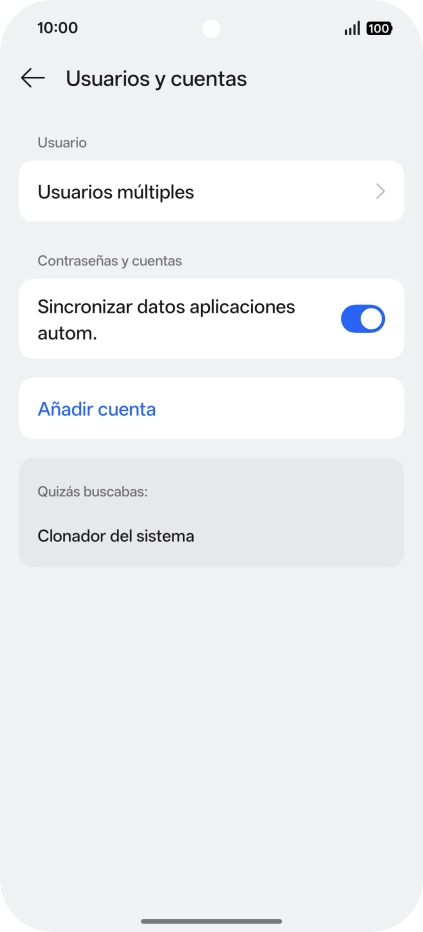 Pulsa Añadir cuenta.