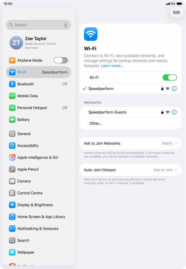 Slide your finger upwards starting from the bottom of the screen to return to the home screen.
