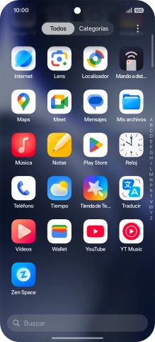 Abre una app que sea compatible con esta función, por ejemplo, Notas.