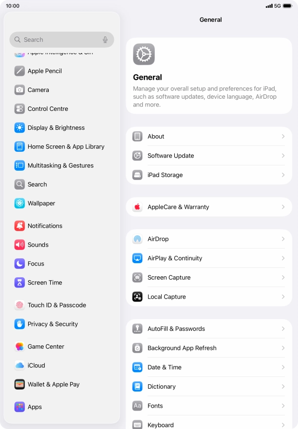 Press Touch ID & Passcode.