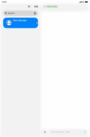 Press the add icon. Press the add icon.