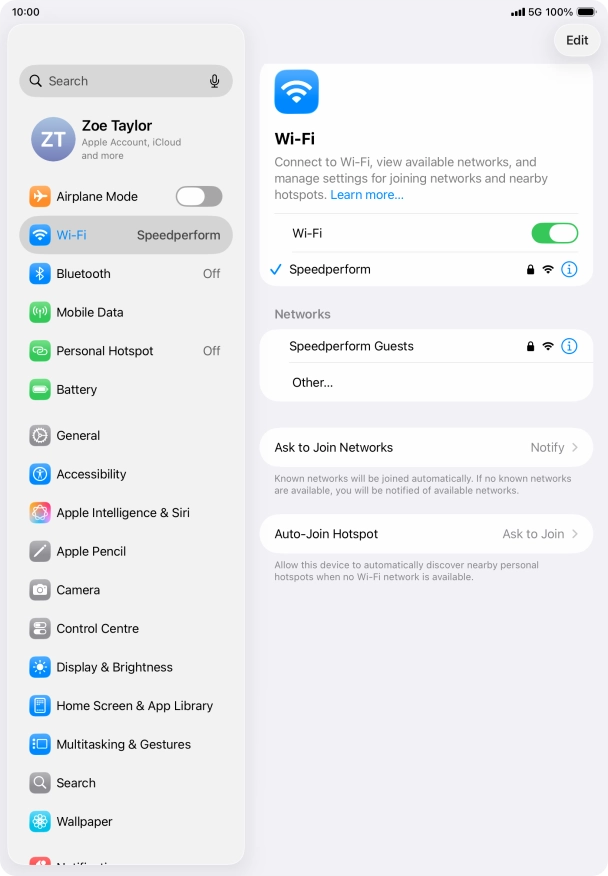 Slide your finger upwards starting from the bottom of the screen to return to the home screen.