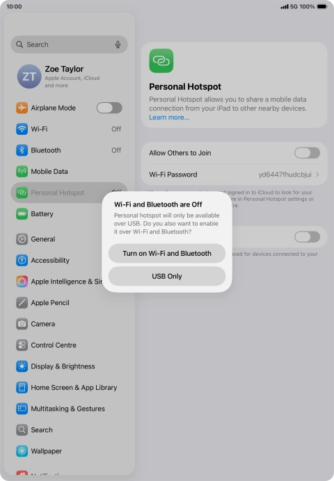 If Wi-Fi is turned off, press Turn on Wi-Fi and Bluetooth. If Wi-Fi is turned off, press Turn on Wi-Fi and Bluetooth.