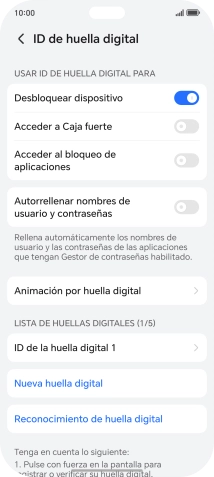 Pulsa el indicador junto a los ajustes deseados para activarlos o desactivarlos. Pulsa el indicador junto a los ajustes deseados para activarlos o desactivarlos.