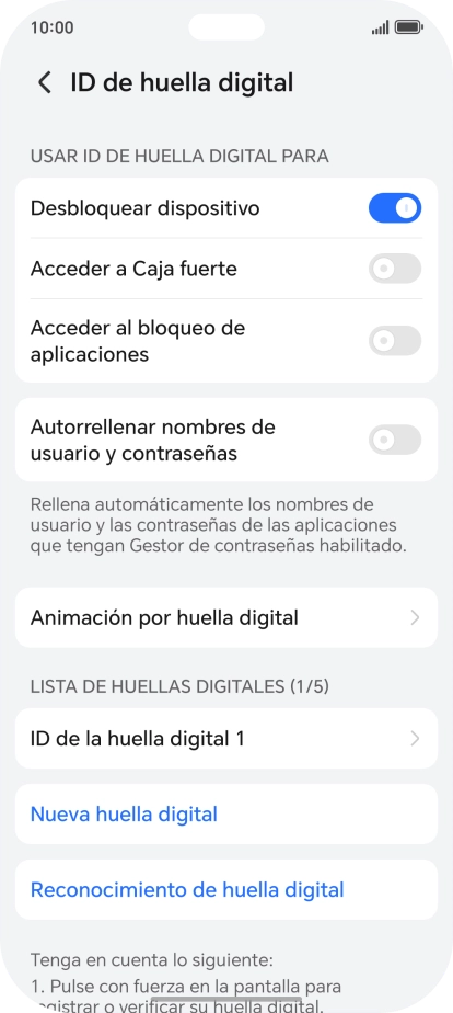 Pulsa el indicador junto a los ajustes deseados para activarlos o desactivarlos. Pulsa el indicador junto a los ajustes deseados para activarlos o desactivarlos.