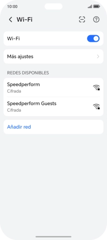 Pulsa la red wifi deseada. Pulsa la red wifi deseada.