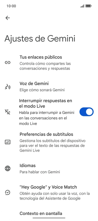 Sigue las indicaciones de la pantalla para seleccionar los ajustes deseados. Sigue las indicaciones de la pantalla para seleccionar los ajustes deseados.