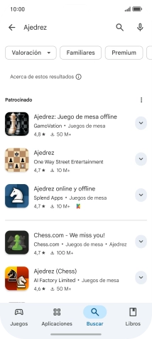Pulsa la app deseada. Pulsa la app deseada.