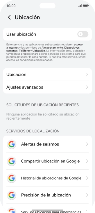 Pulsa el indicador junto a 