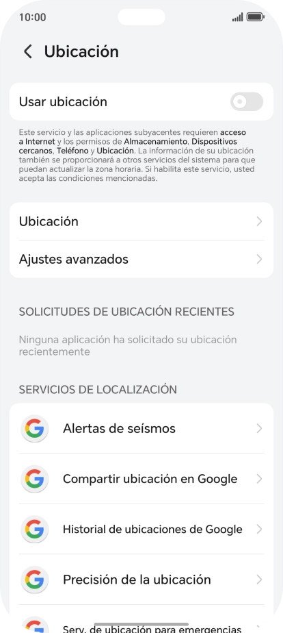 Pulsa el indicador junto a 