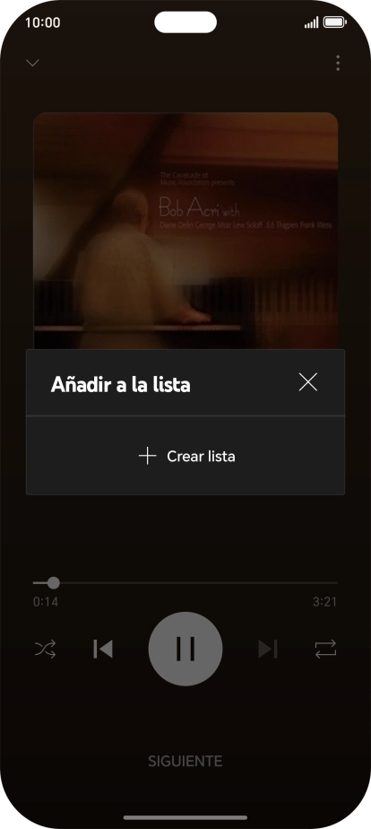 Pulsa Crear lista. Pulsa Crear lista.