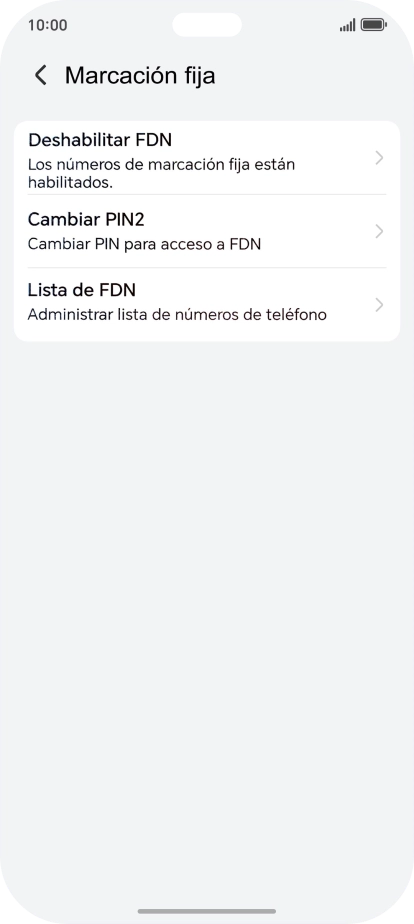 Pulsa Deshabilitar FDN. Pulsa Deshabilitar FDN.