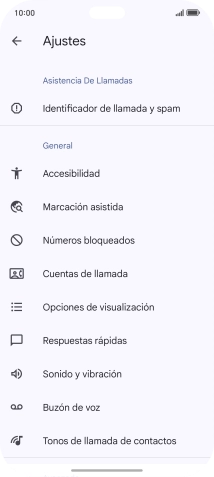 Pulsa Cuentas de llamada.
