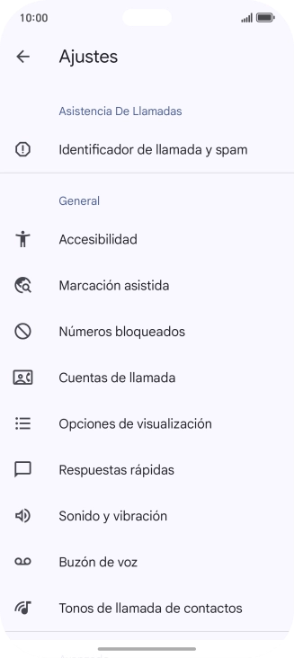 Pulsa Cuentas de llamada.