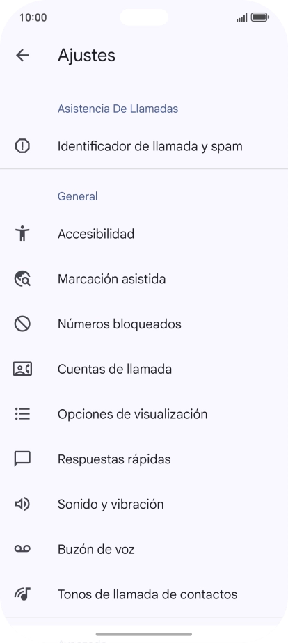 Pulsa Cuentas de llamada.