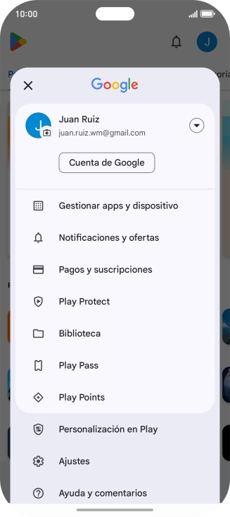 Pulsa Gestionar apps y dispositivo.