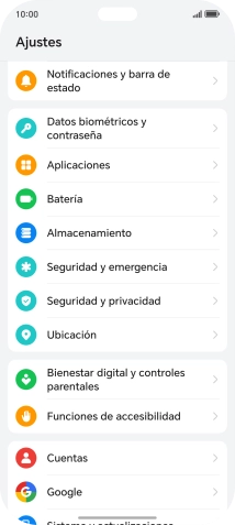 Pulsa Seguridad y privacidad.