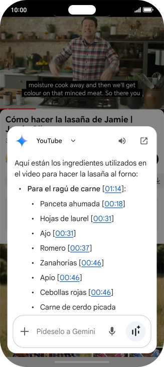 La respuesta de Gemini a tu pregunta se visualiza ahora en la pantalla. La respuesta de Gemini a tu pregunta se visualiza ahora en la pantalla.