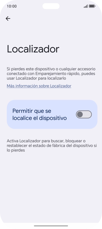 Pulsa el indicador junto a 