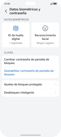 Pulsa Deshabilitar contraseña de pantalla de bloqueo e introduce el código de seguridad extra que has creado anteriormente. Pulsa Deshabilitar contraseña de pantalla de bloqueo e introduce el código de seguridad extra que has creado anteriormente.