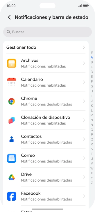 Pulsa Gestionar todo. Pulsa Gestionar todo.