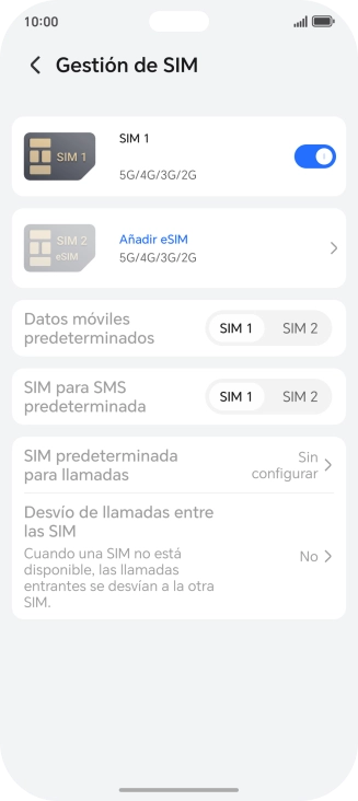 Pulsa Añadir eSIM.