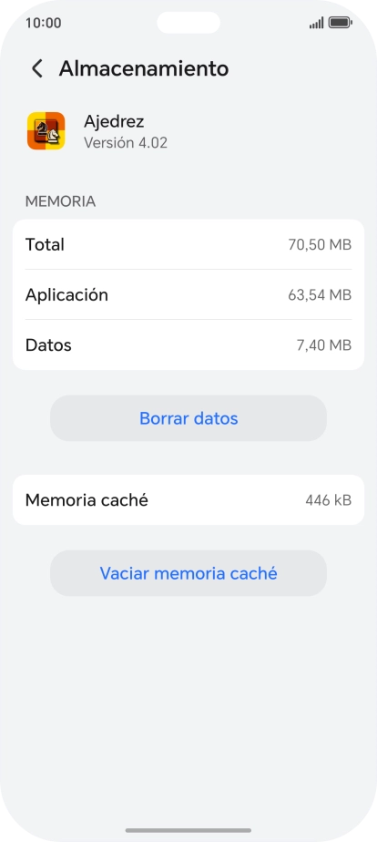 Pulsa Vaciar memoria caché. Pulsa Vaciar memoria caché.