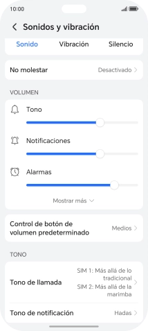 Pulsa Tono de llamada.
