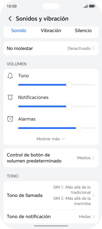 Pulsa Tono de llamada.