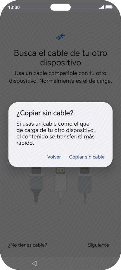Pulsa Copiar sin cable.