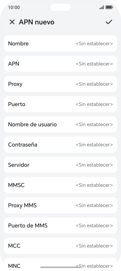 Pulsa Nombre.