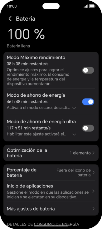 Desliza el dedo hacia arriba desde la parte inferior de la pantalla para terminar y volver a la pantalla de inicio.