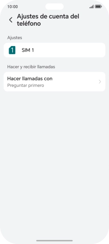 Pulsa el nombre de la tarjeta SIM.