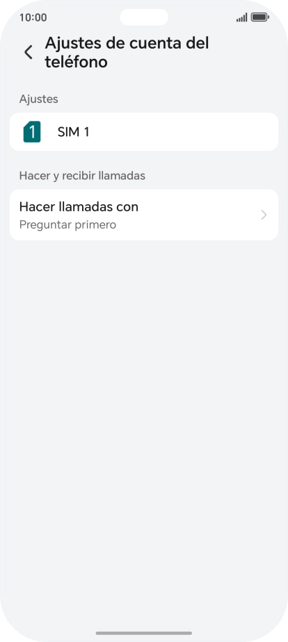 Pulsa el nombre de la tarjeta SIM.
