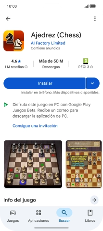 Pulsa Instalar y sigue las indicaciones de la pantalla para instalar la app. Pulsa Instalar y sigue las indicaciones de la pantalla para instalar la app.