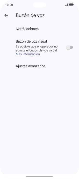 Pulsa Ajustes avanzados.
